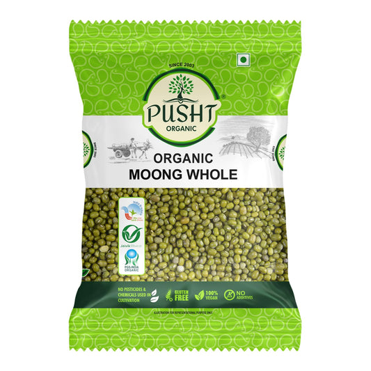 Pusht Organic Moong Whole