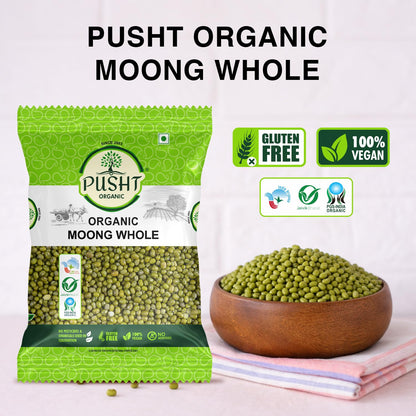 Pusht Organic Moong Whole
