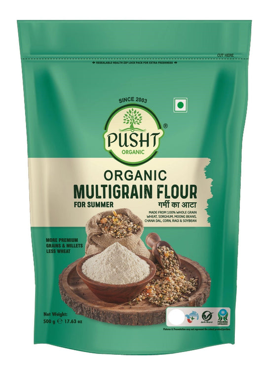 Pusht Organic Multi Grain Atta - Summer