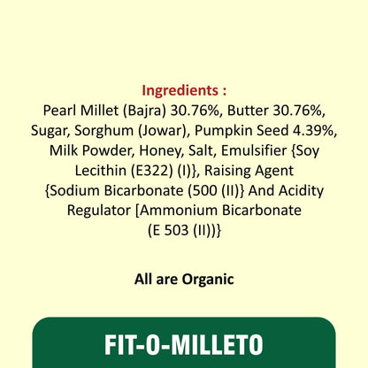 organic cookies ingredients | Fit-O-Milleto