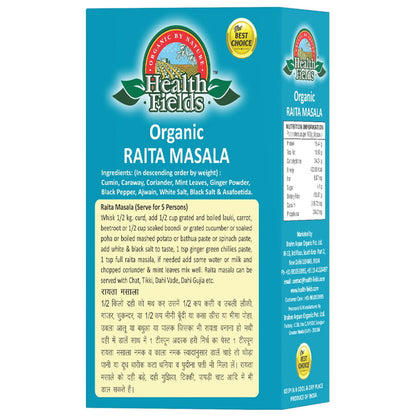 organic curd masala backside