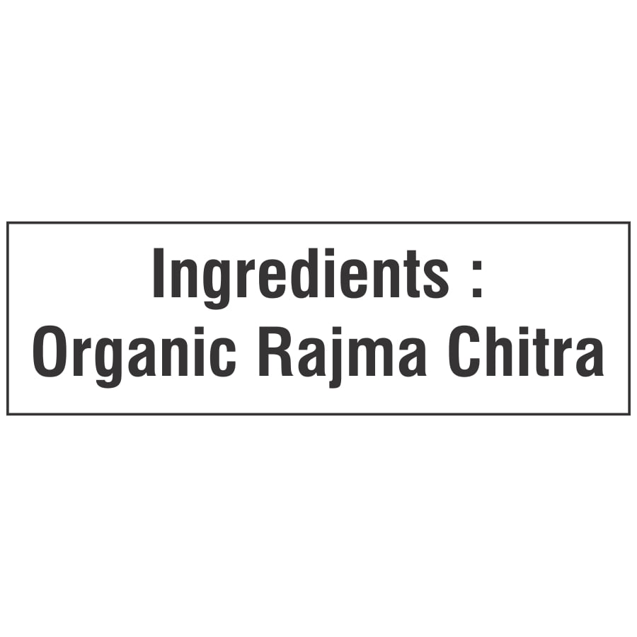 organic rajma ingredients