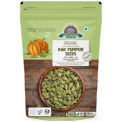 Health Fields Organic Raw Pumpkin Seeds 250 Gm