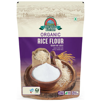 Health Fields Organic Rice Flour | Chawal Ka Atta - 500Gm
