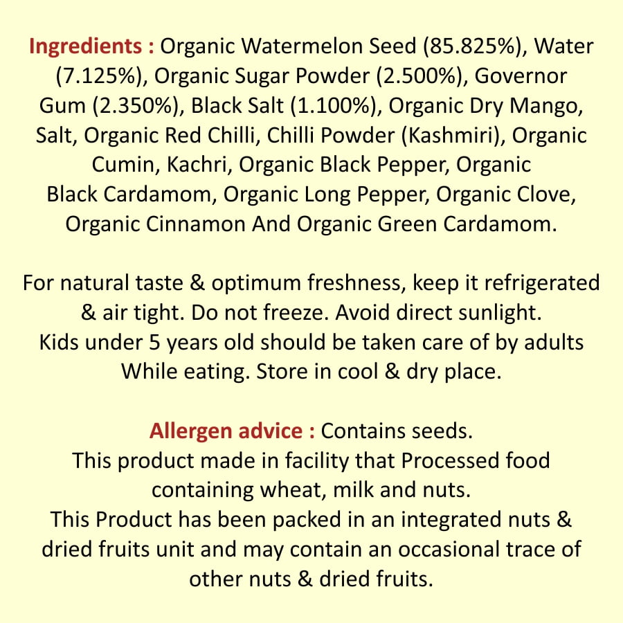 Roasted Watermelon Seeds Ingredients