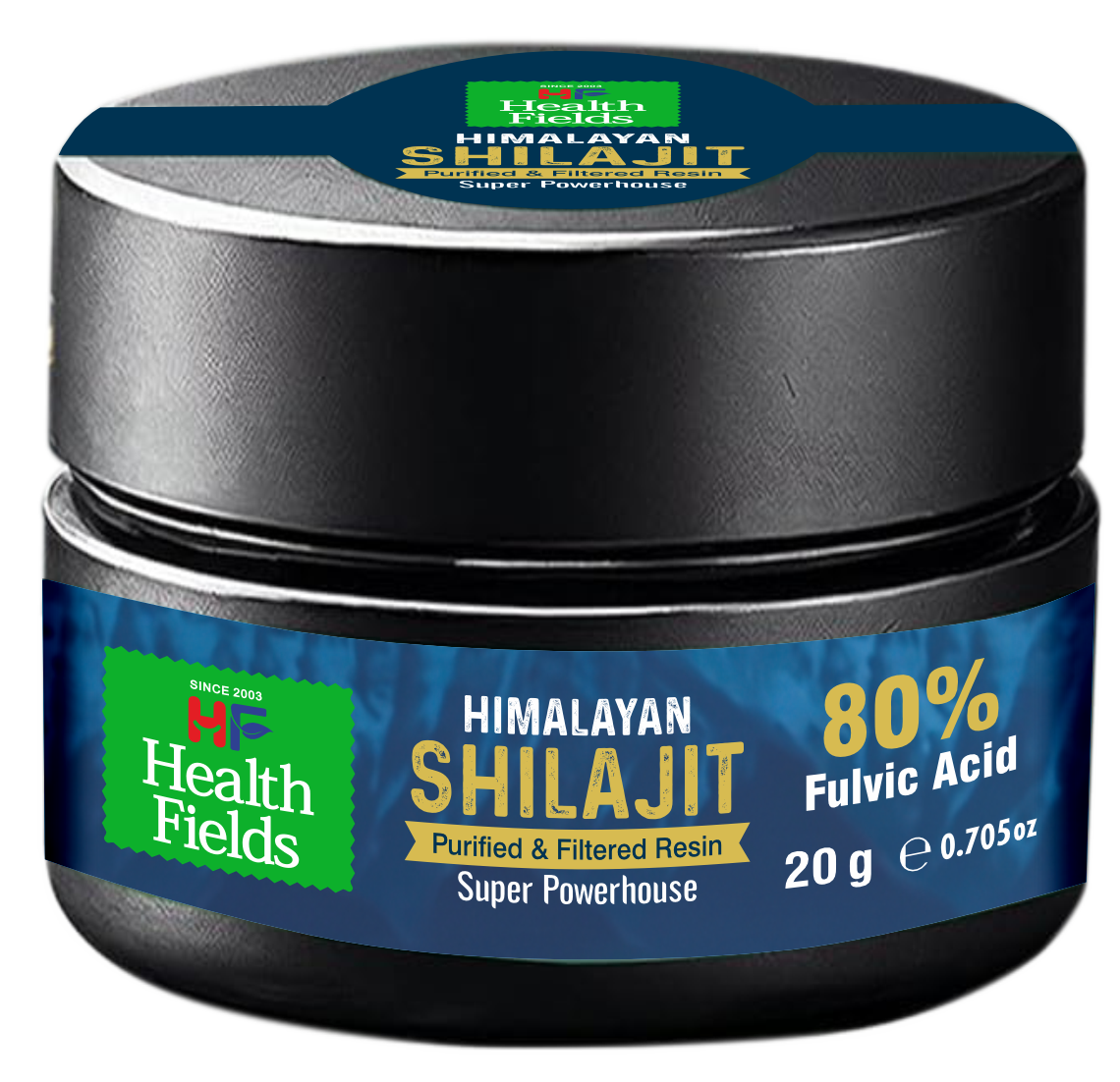 Healthfields Himalayan Shilajit Resin – Purified & Filtered | 20g