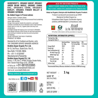 Health Fields Organic Multigrain Flour For Summer